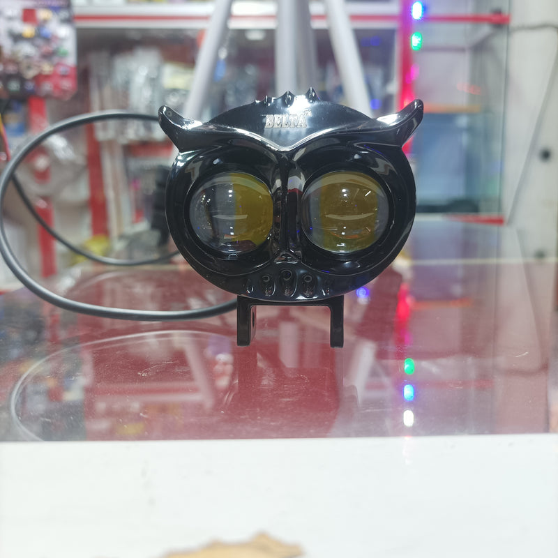 Motorcycle Fog Lights,Motorcycle LED Headlight Owl Shape with High Low Beam,Universal Driving Light