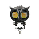 Motorcycle Fog Lights,Motorcycle LED Headlight Owl Shape with High Low Beam,Universal Driving Light