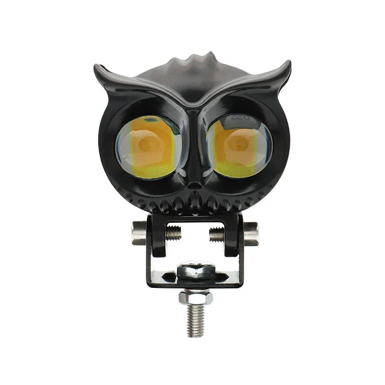 Motorcycle Fog Lights,Motorcycle LED Headlight Owl Shape with High Low Beam,Universal Driving Light